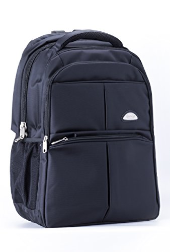 Office Factor Black Laptop Computer Backpack Multi functional bag Lightweight Backpack Convertible Accessory Messenger Bag Ergonomic Straps