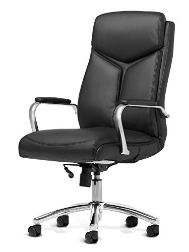 Rolling leather office discount chair