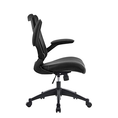 OFFICE FACTOR Office Chair 300Lbs Weight Capacity Flip up arms Anti Sc Office Factor